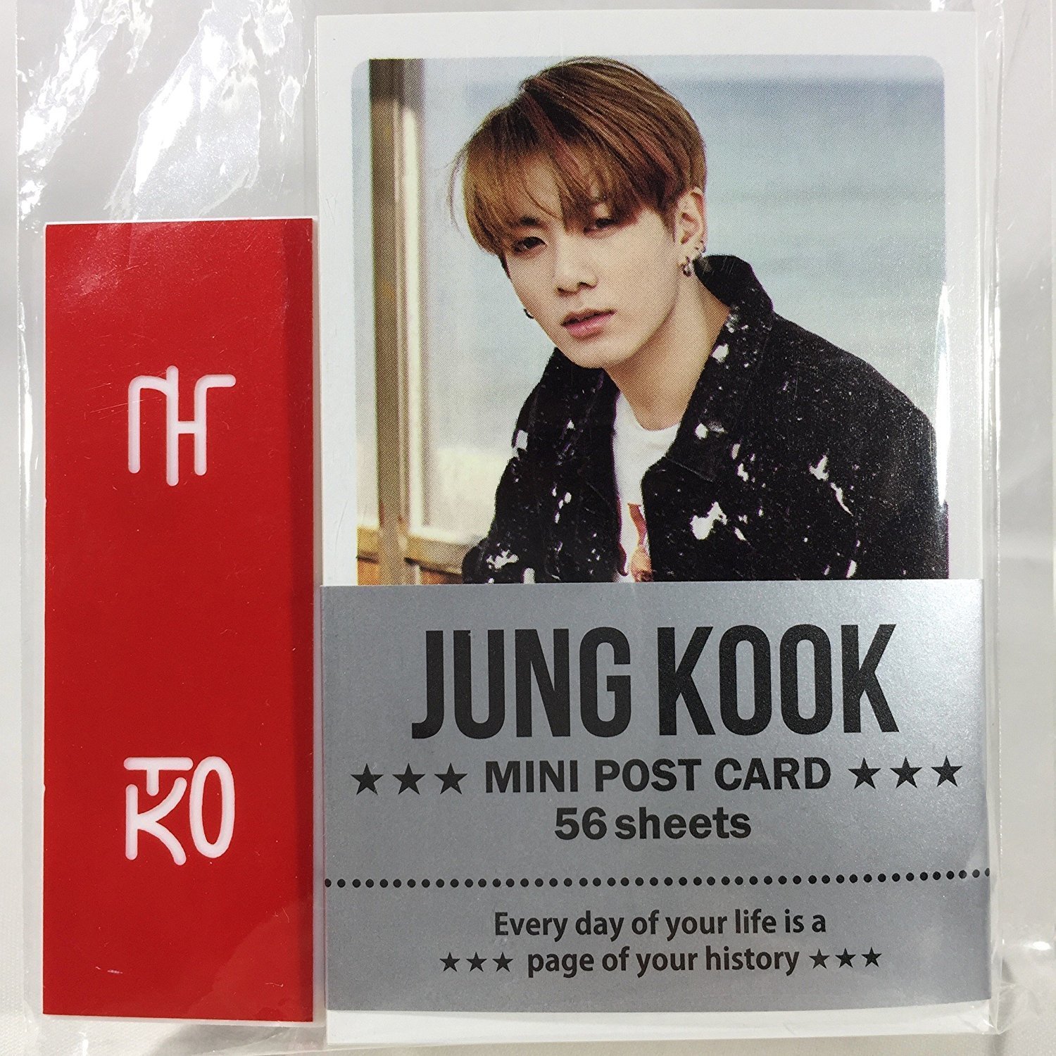 三馬鹿 Jungkook ジョングク 防弾少年団 Bts ミニ ポストカード56枚 ネームプレート 名札 セット Mini Post Card 56pcs Name Plate K Pop 韓国製